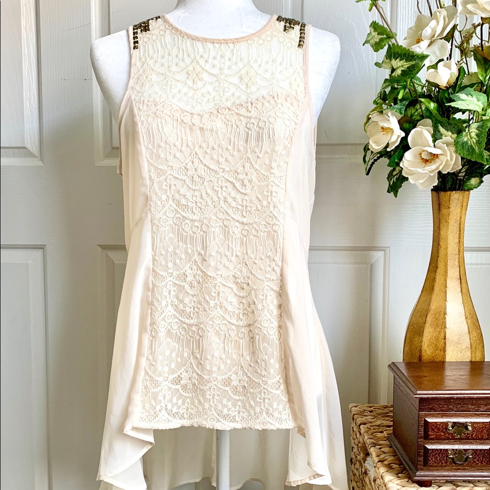 CREAMY WHITE LACED BLOUSE